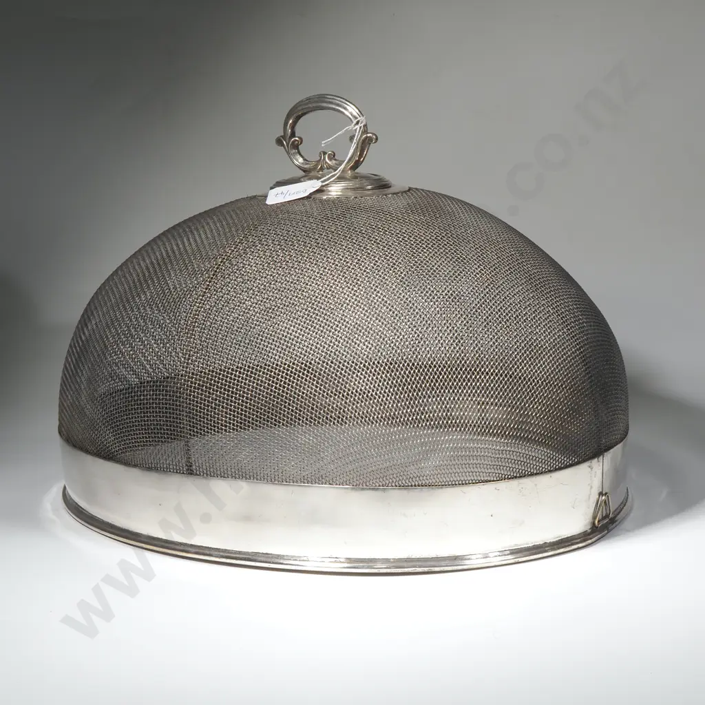 Vintage Oval Silver Plate Food Cover Image 1++