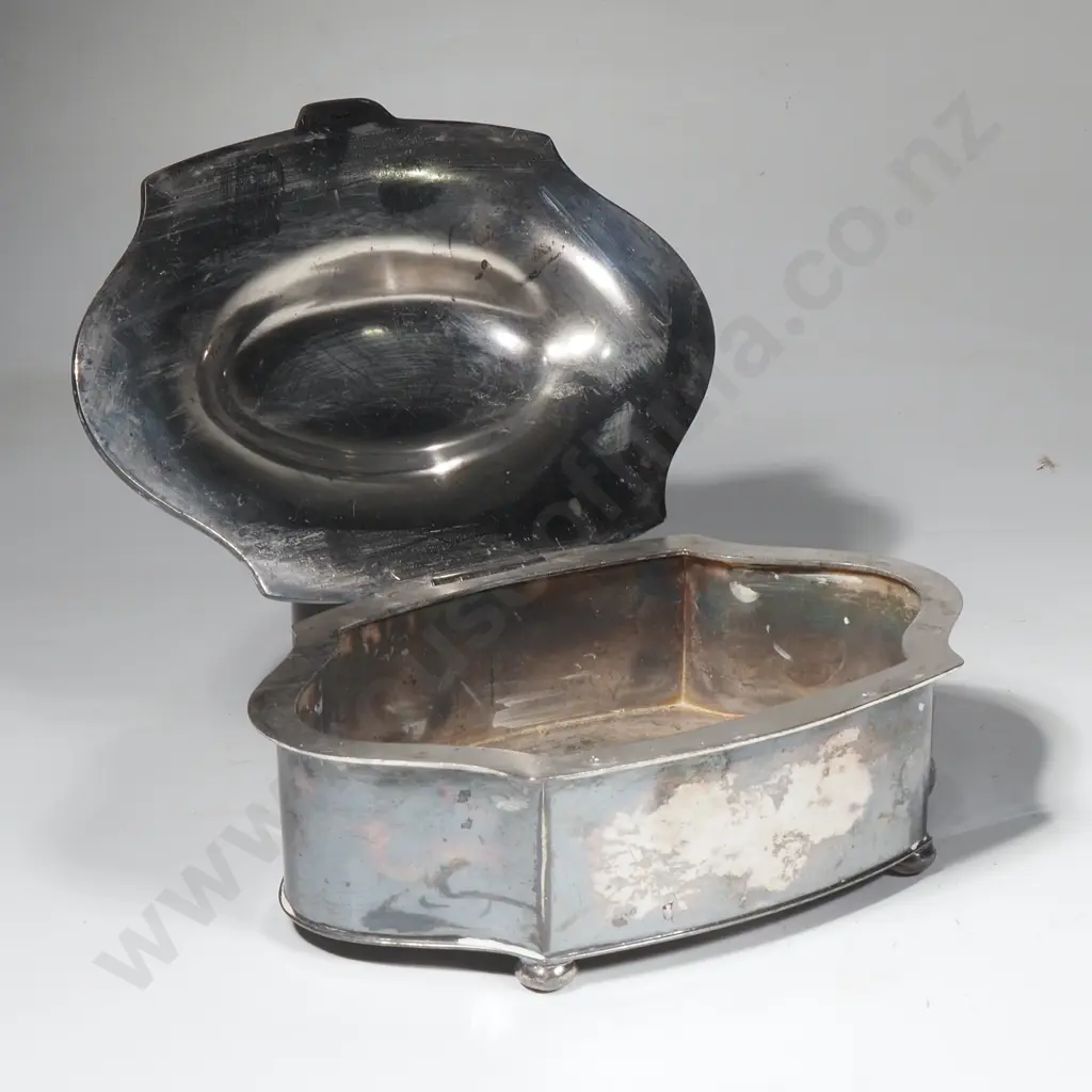 Vintage Essex Quadruple Plate Trinket Box Image 1++