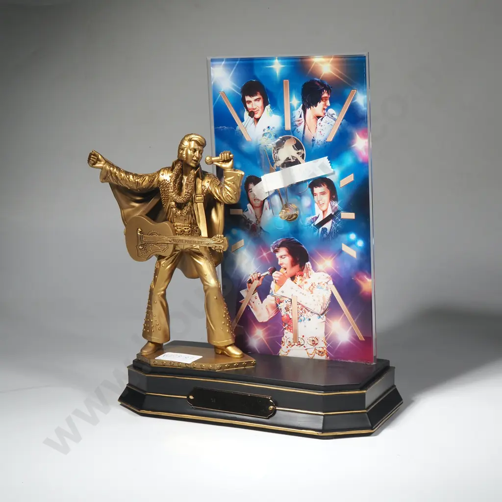 The Legend of Elvis Limited Edition Illuminated Clock LE 46/9999 Image 1++