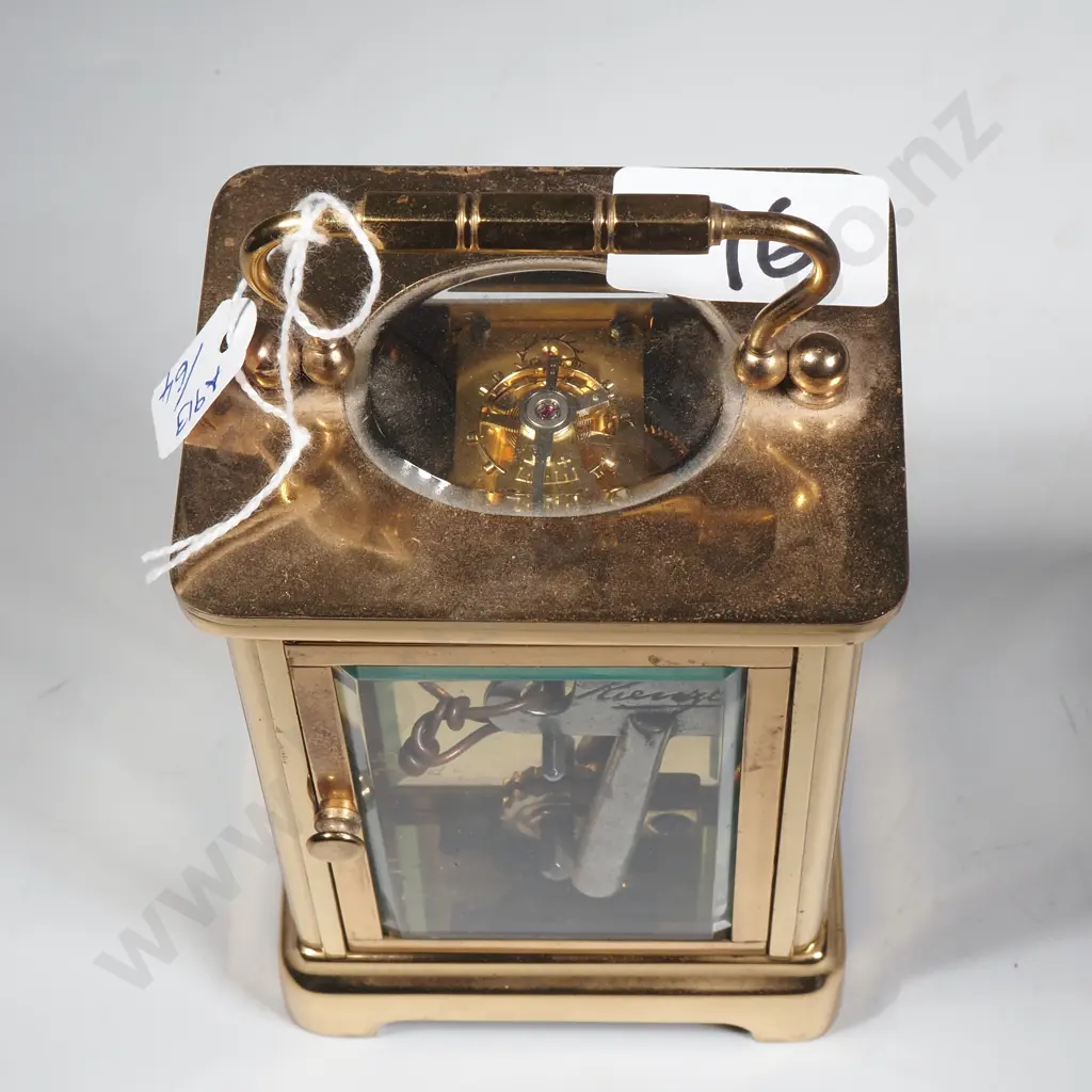 English Henley Brass Cased Carriage Clock Image 1++