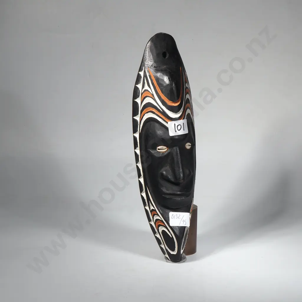 Vintage Wooden Papua New Guinea Tribal Style Wall Plaque Image 1++