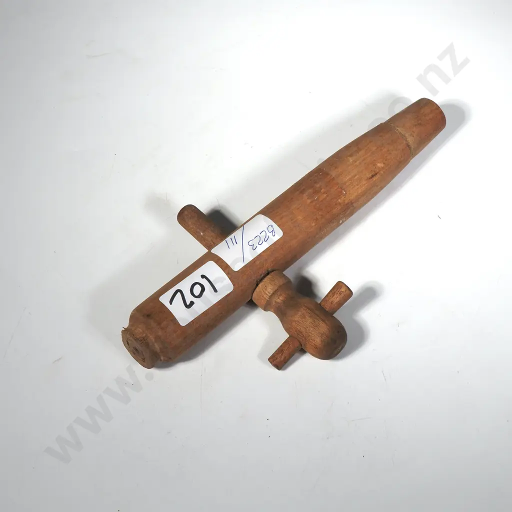 Vintage Wooden Barrel Tap / Spigot Image 1++