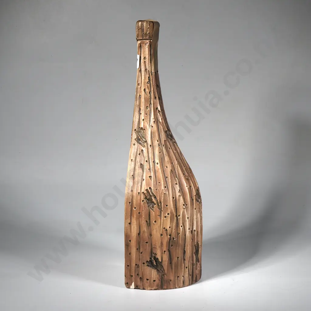Mid Century Spanish Jazz Themed Pottery Decanter - A/F Image 1++