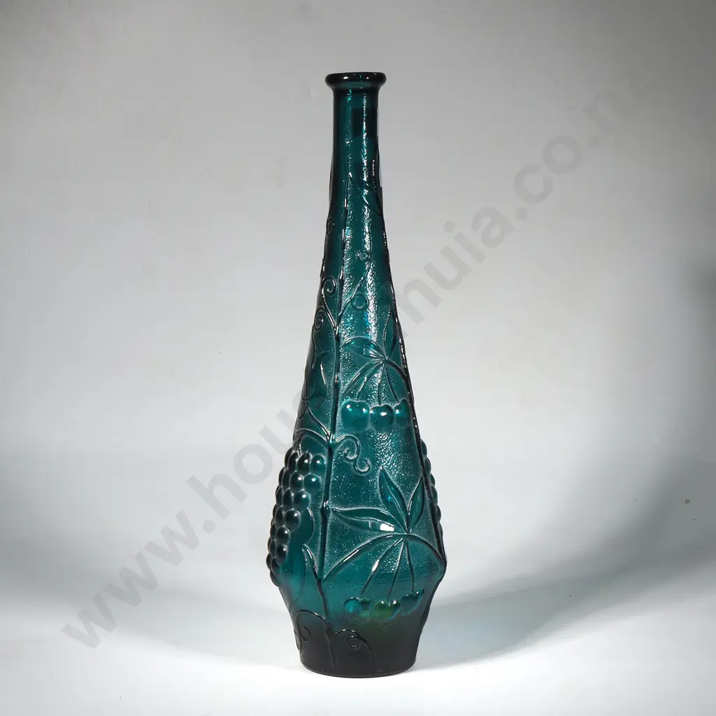 Mid Century Italian Empoli Glass Genie Bottle - No Stopper Image 1++