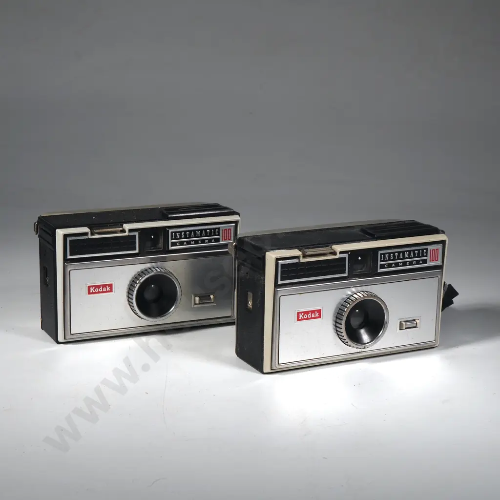 Vintage Kodak Instamatic 100 Cameras x 2 Image 1++
