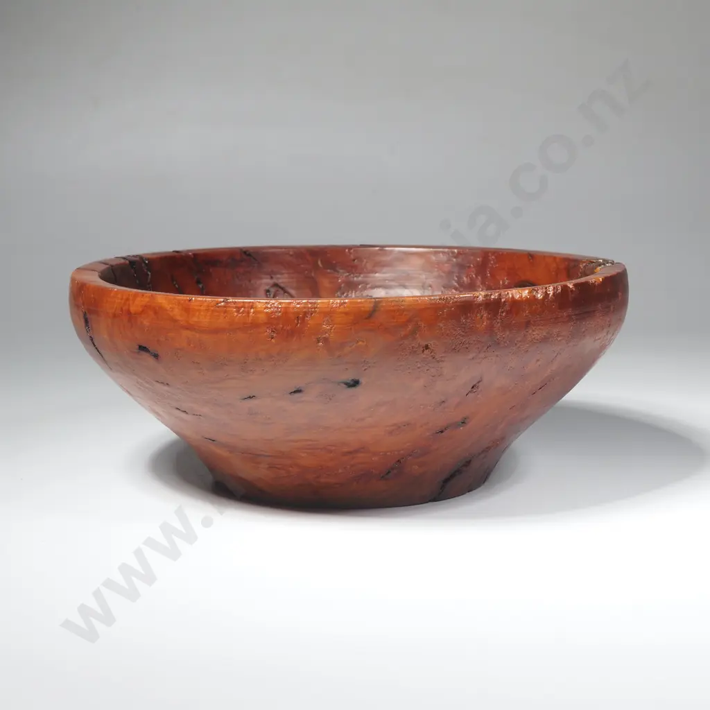Handcrafted Salmon Gum Burl Wood Bowl Image 1++