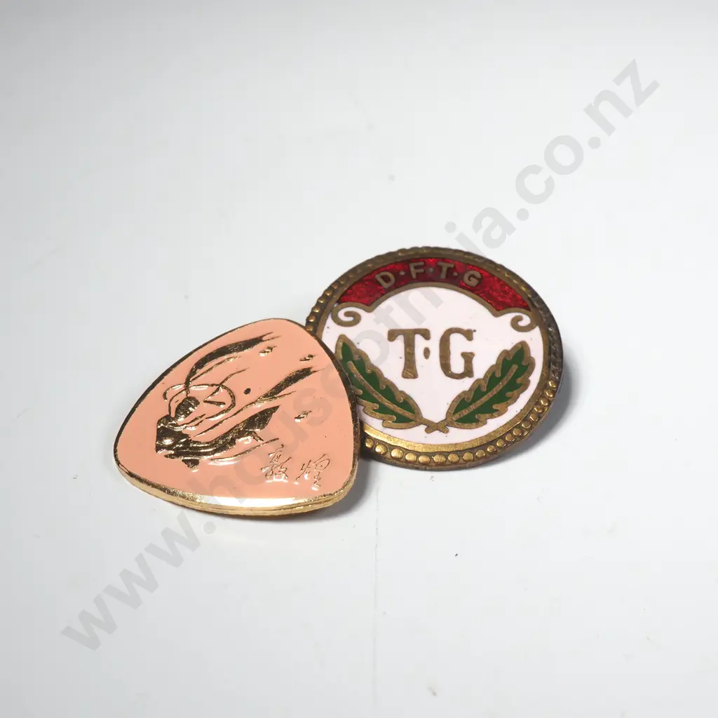 Two Vintage Badges Image 1++