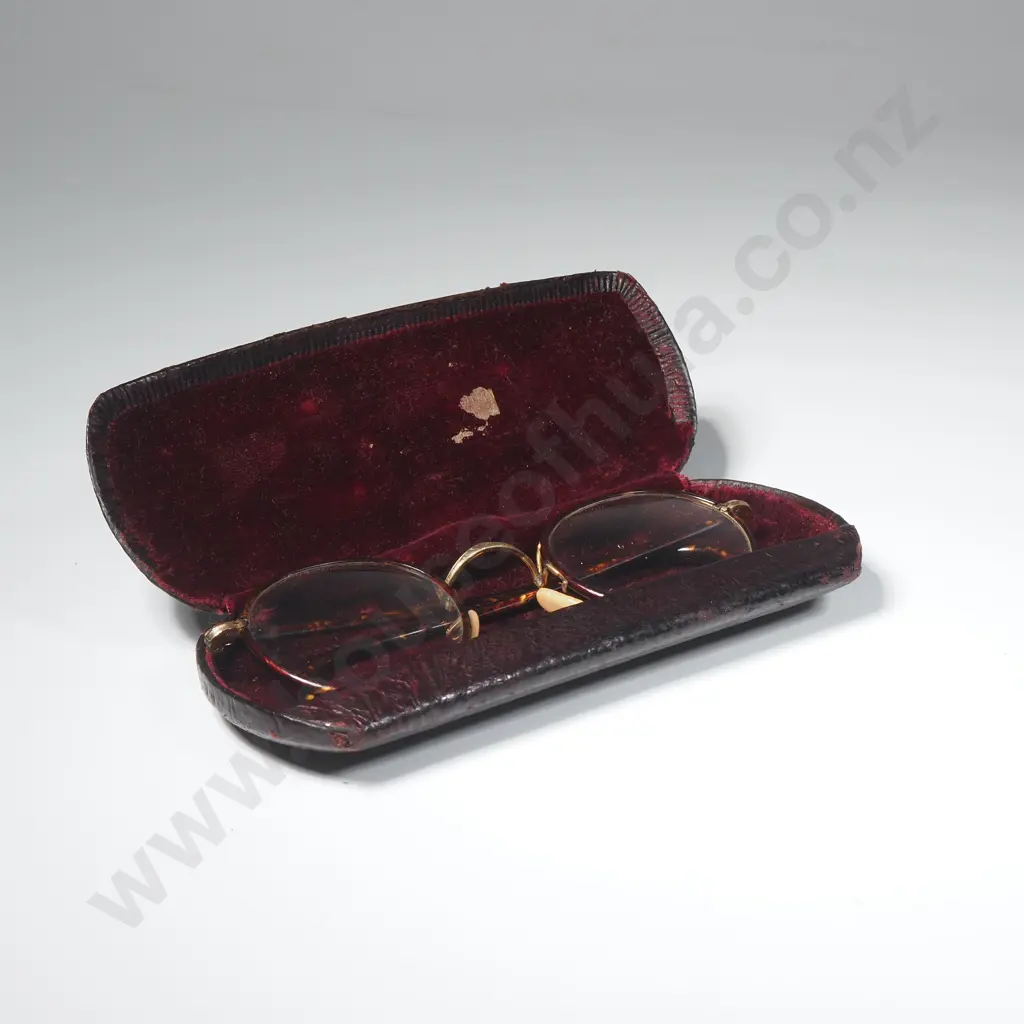 Antique of Shell Rimmed Spectacles w Rolled Gold Fittings - Very Classy! Image 1++