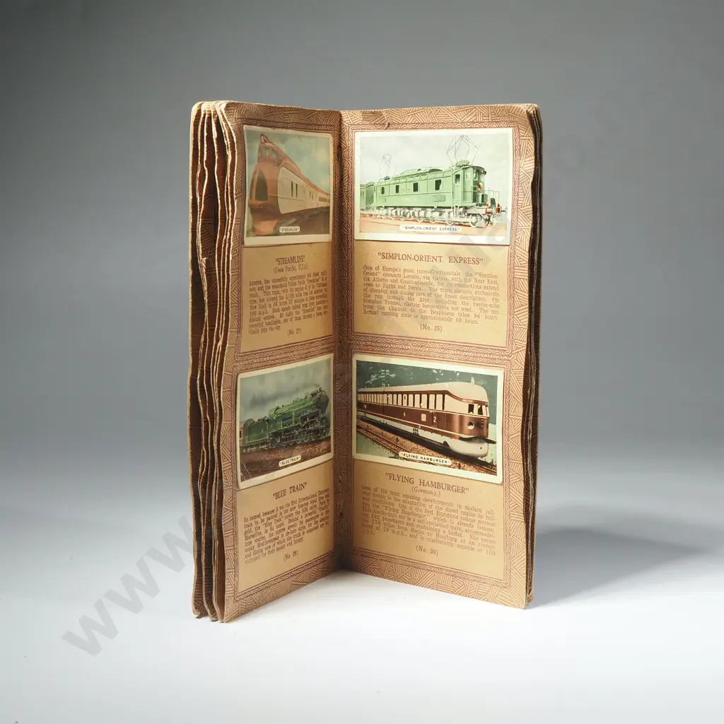 Vintage Ardath Tobacco Company Cigarette Album Titled 'Speed: Land, Sea & Air' Image 1++