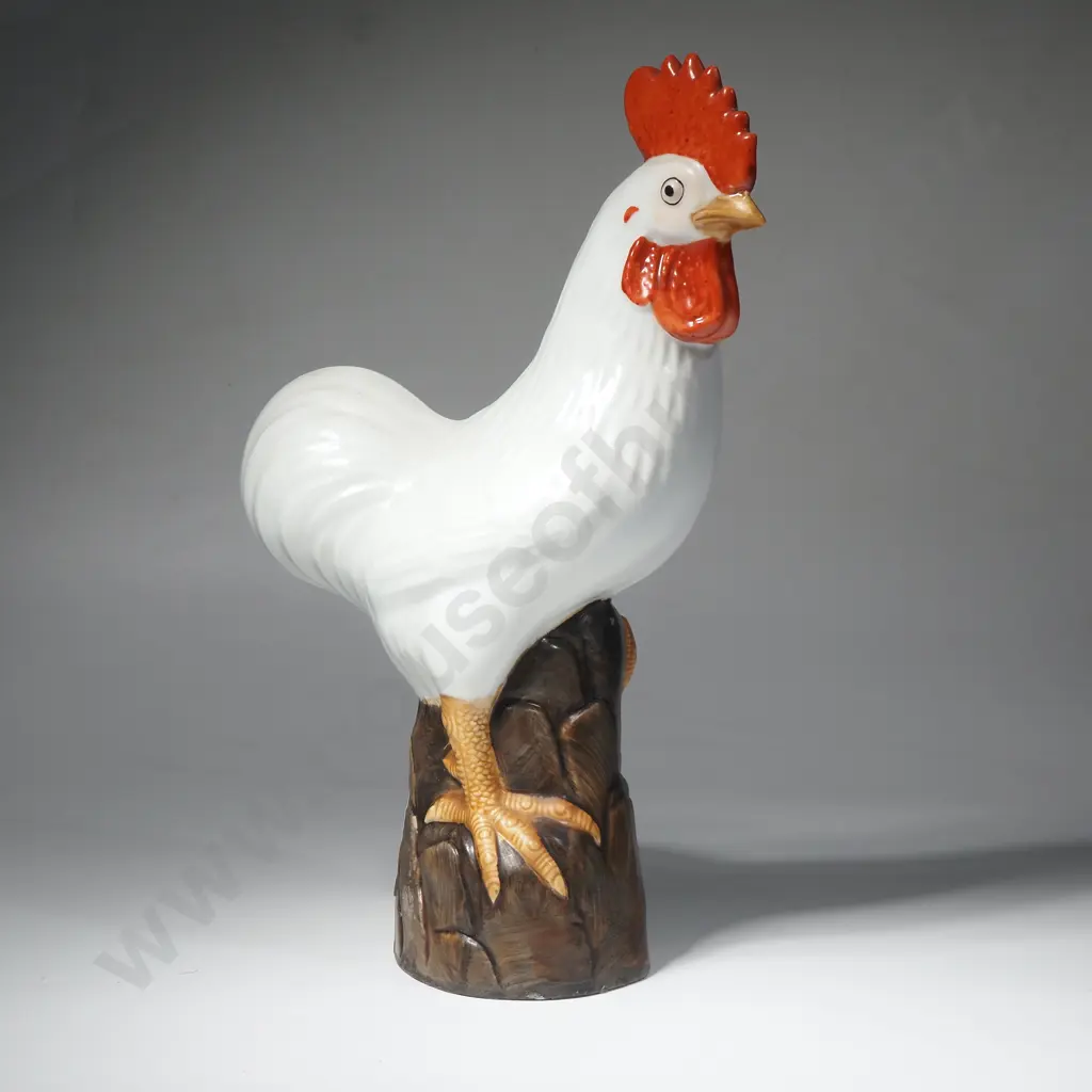 Vintage Ceramic Chicken w Impressed Marks to Base Image 1++