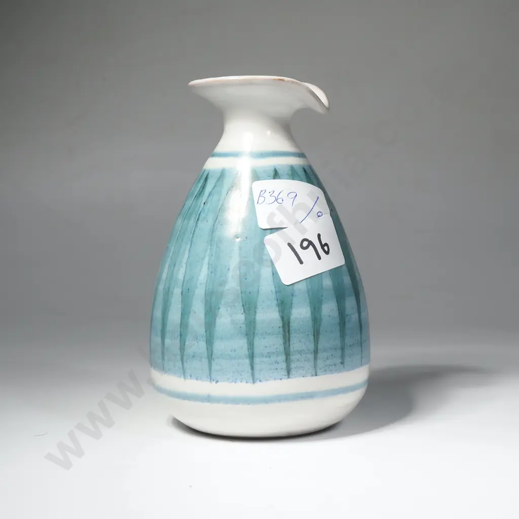NZ Hamner Pottery Vinegar Bottle - Wooden Stopper Missing Image 1++