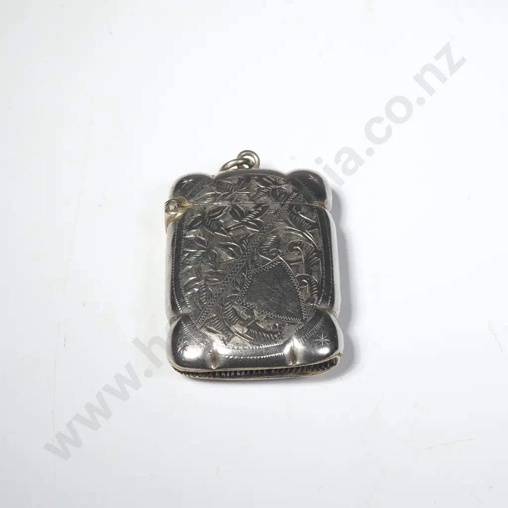 S/P Vesta Case w Decorative Engraving Image 1++