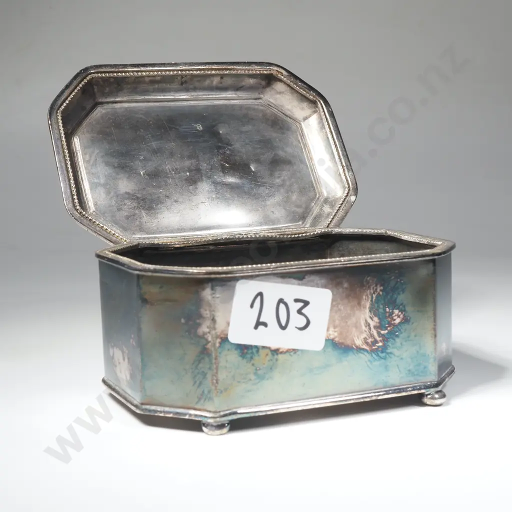Quadruple Plate Jewellery Box, Initialled Image 1++