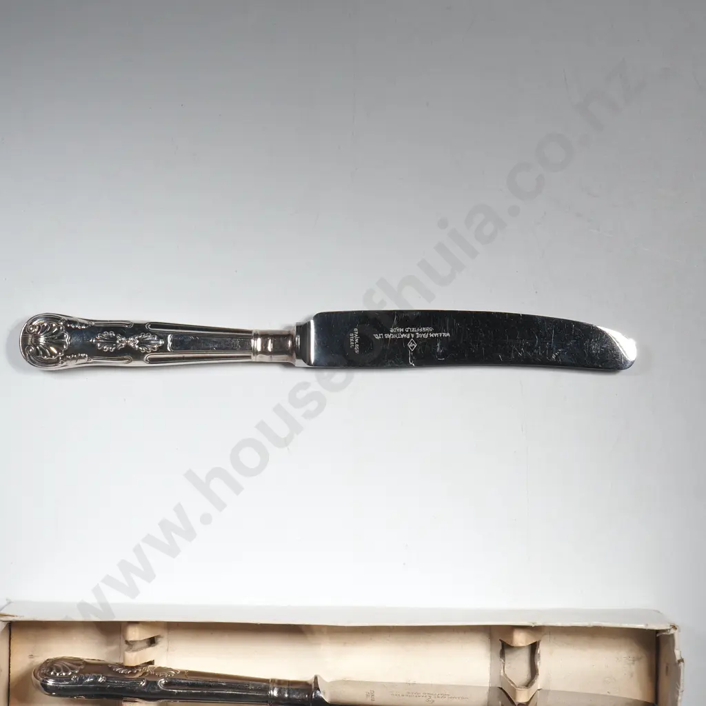 Boxed Set of Six Stainless Steel Knives - Sheffield Made Image 1++