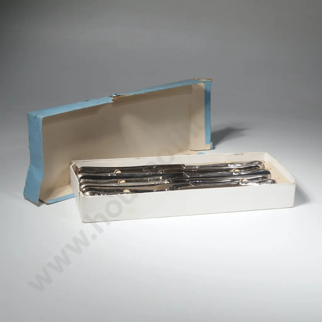 Boxed Set of Six Stainless Steel Knives - Sheffield Made Image 1++