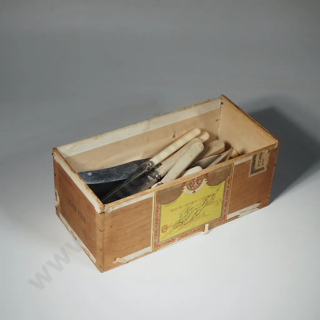 Wooden Box Containing Cutlery Image 1++