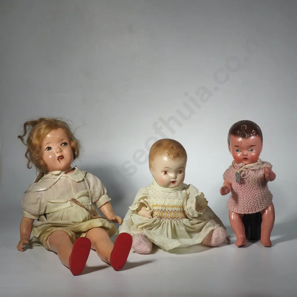 Three Vintage Dolls, Made in Canada Image 1++