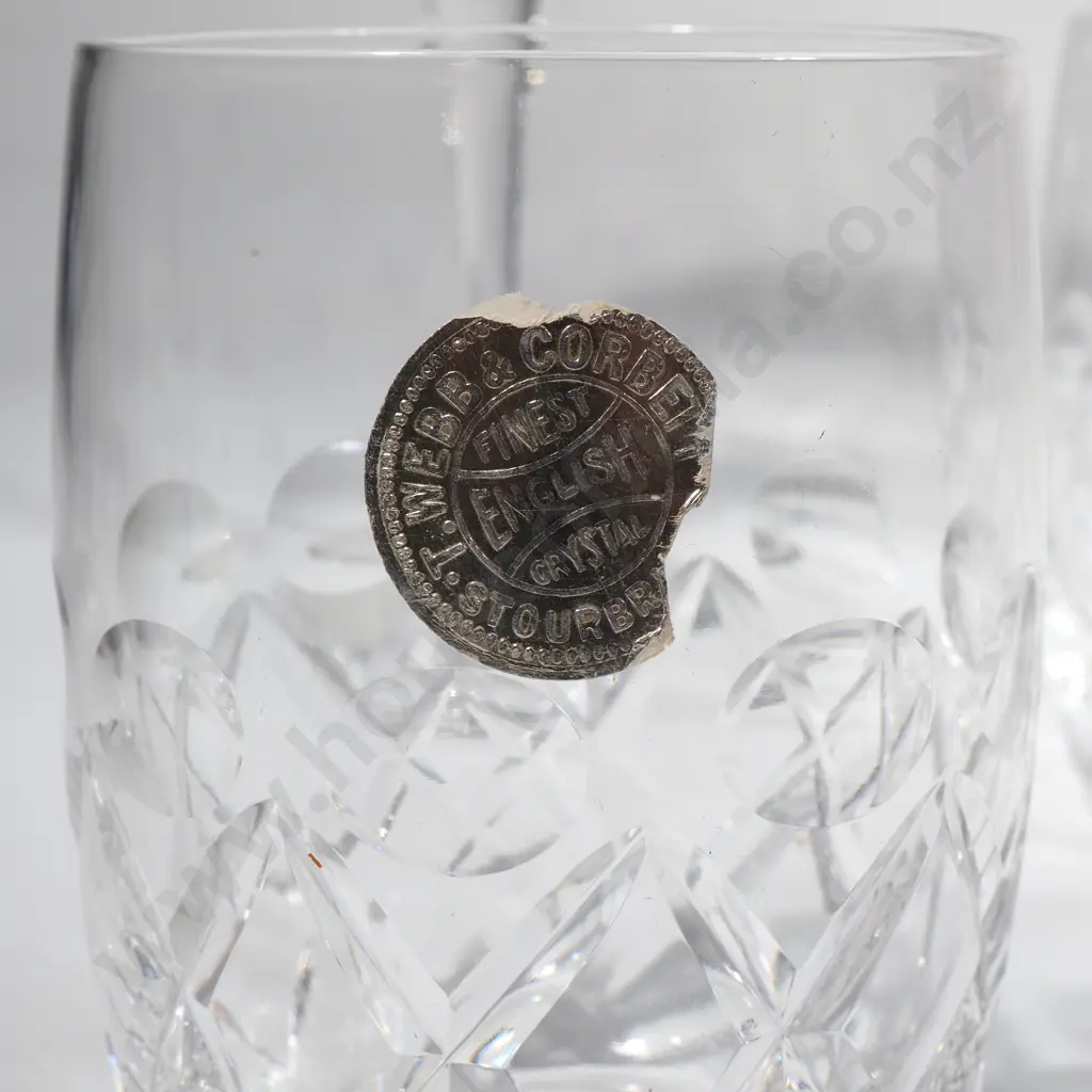 Crystal Comport & Five Crystal Tumblers Image 1++