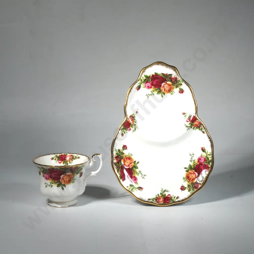 Vintage Royal Albert "Old Country Roses' Bone China Tennis Set Image 1++