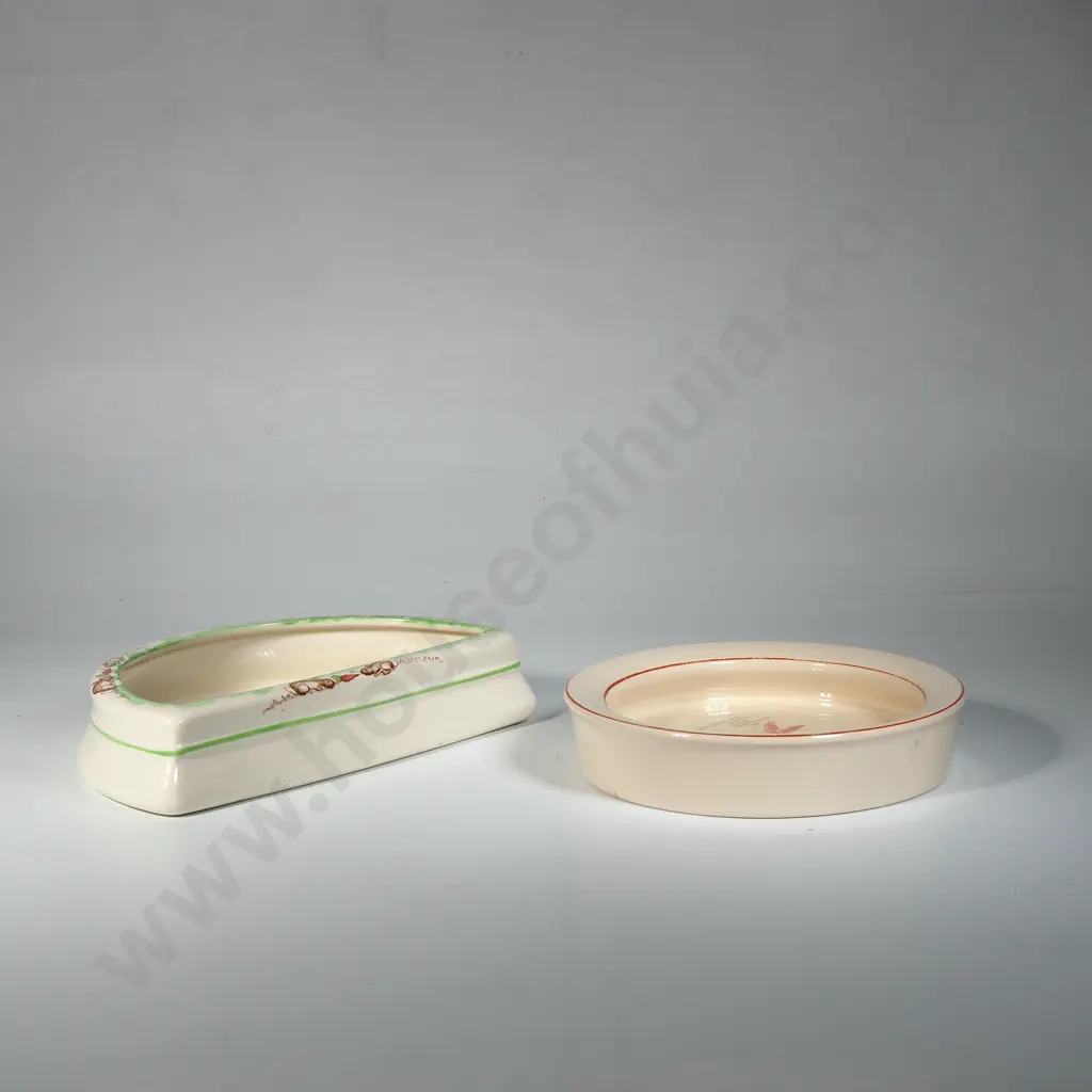 Two H & K Tunstall Childs Bowl, One Semi Circular Image 1++