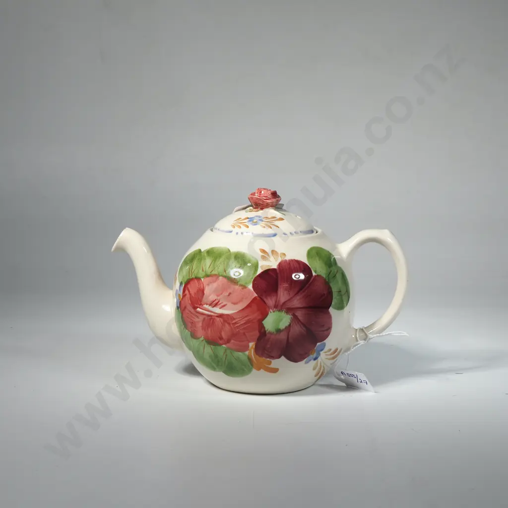 Belle Fiore Solian Warea Small Teapot w Rose Finial Image 1++