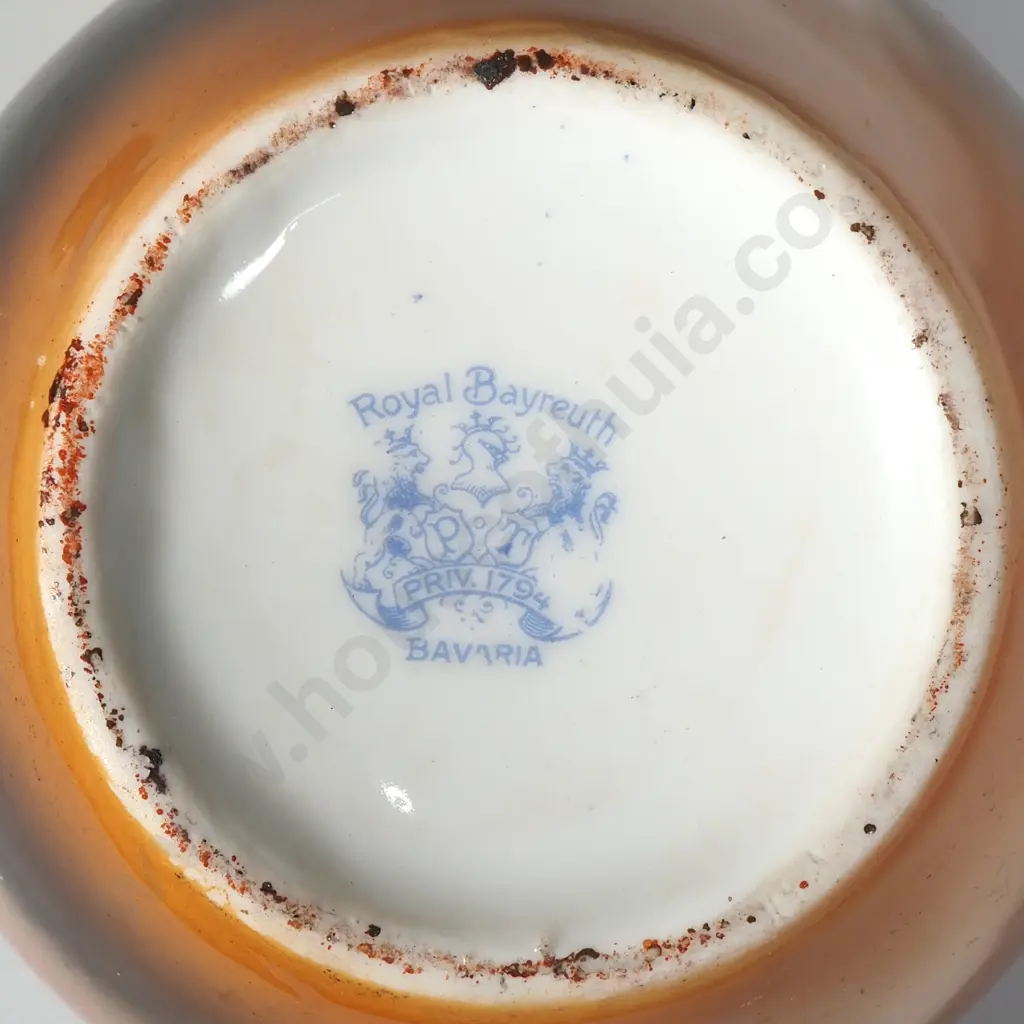 Vintage Royal Bayreuth Longhorn Cattle Teapot Image 1++