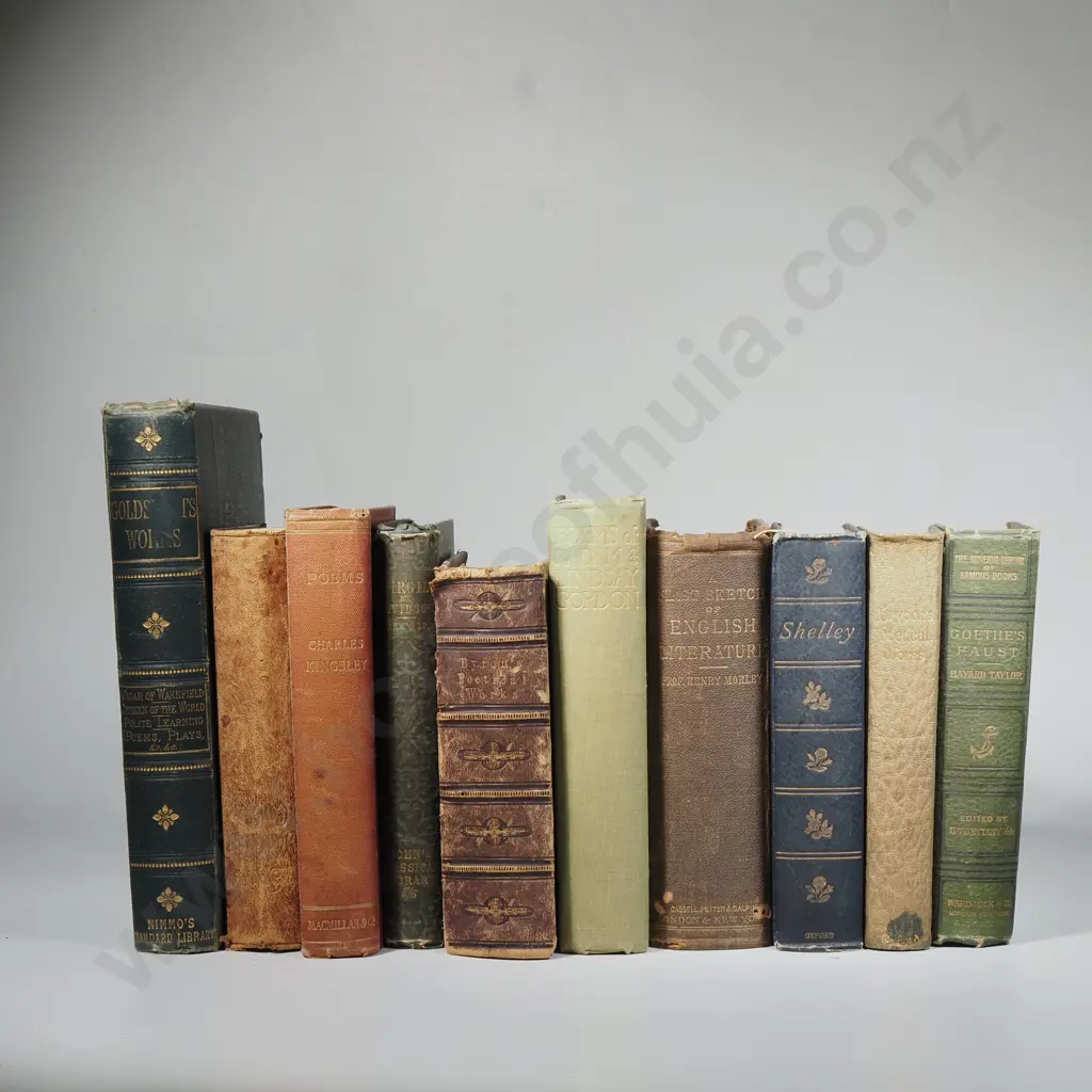Large Quantity of Vintage Poetry Books Including Charles Kingsley, Byron & Others Image 1++