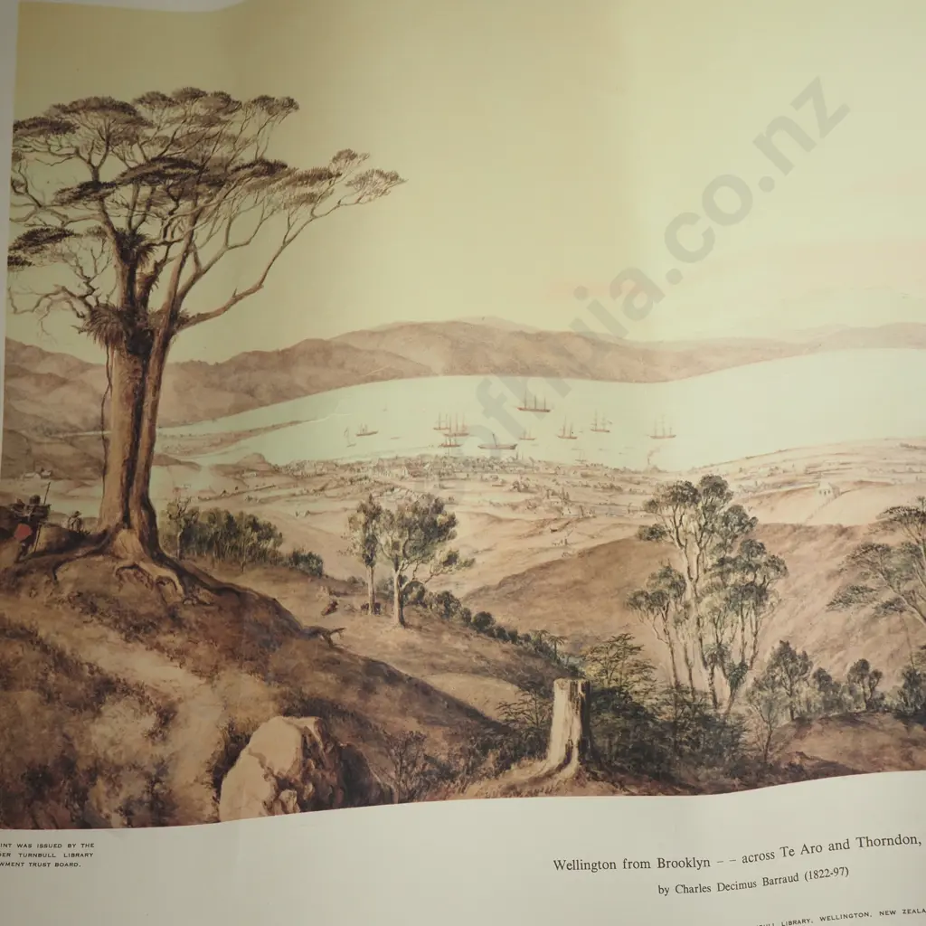 Two Prints of Wellington By Barraud Produced By Alexander Turnbull Library & A Photograph By Alfred Burton Wellington  Image 1++