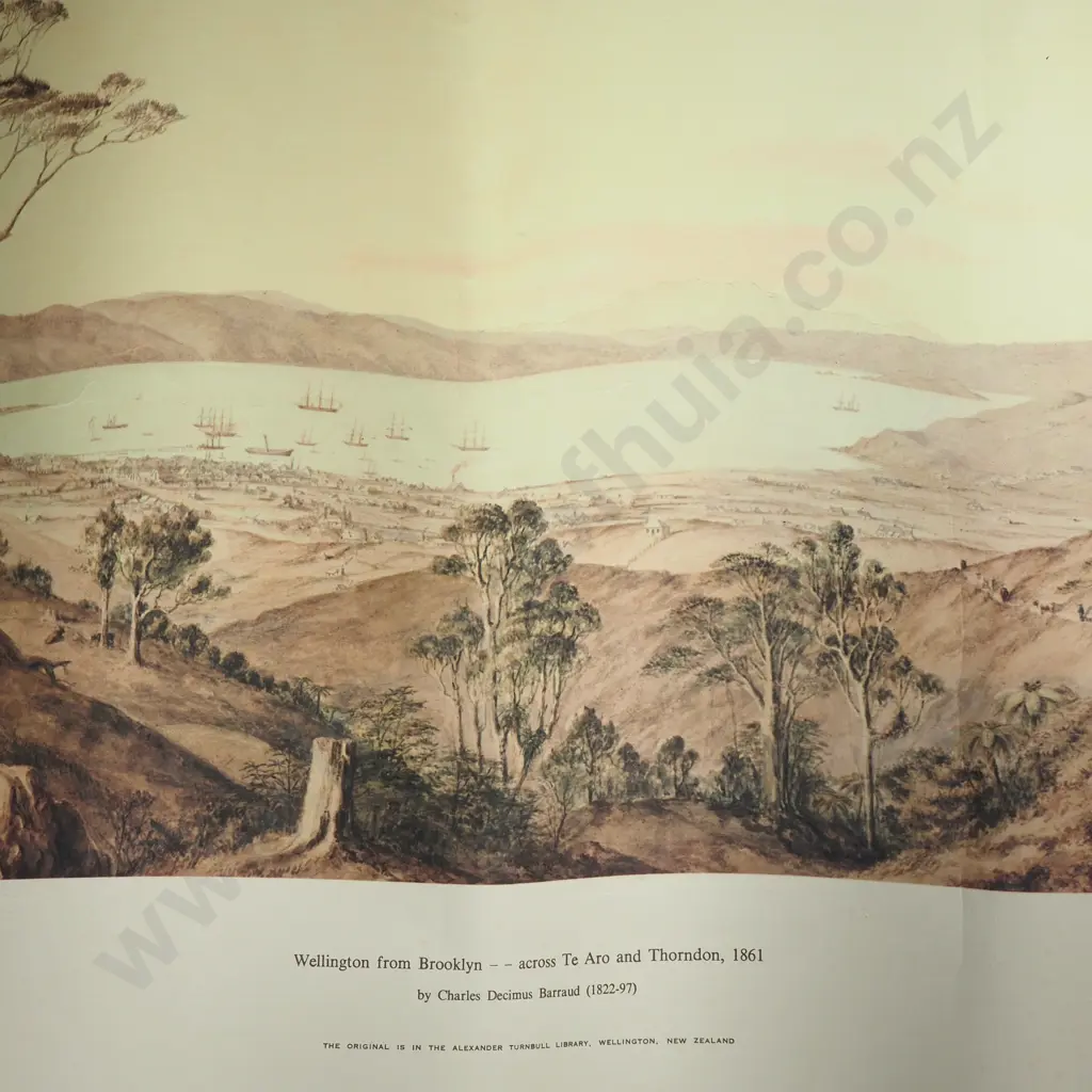 Two Prints of Wellington By Barraud Produced By Alexander Turnbull Library & A Photograph By Alfred Burton Wellington  Image 1++