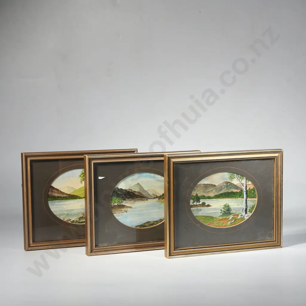 Three small watercolours Image 1++