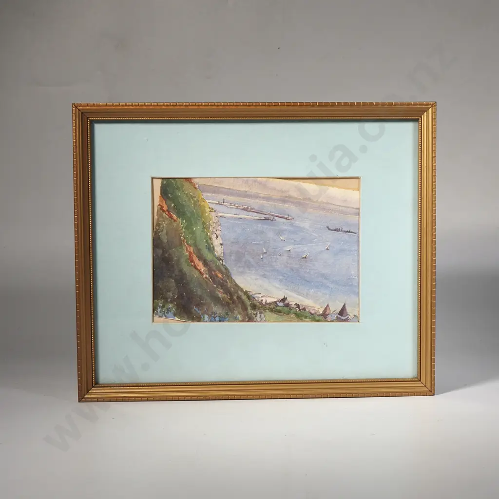 Lily Scott: Le Havre From St Adresse, Watercolour (1930) Image 1++