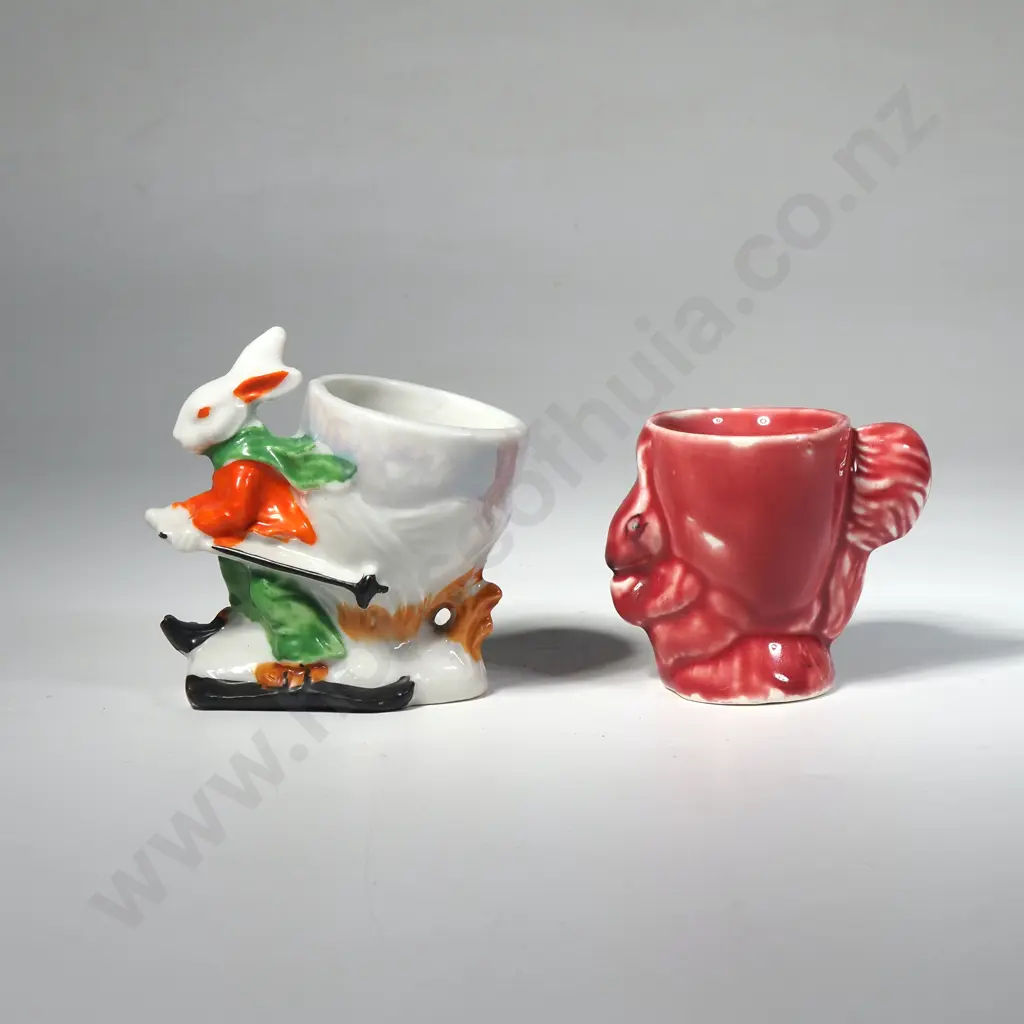 Two Vintage Novelty Childs Eggcups Image 1++