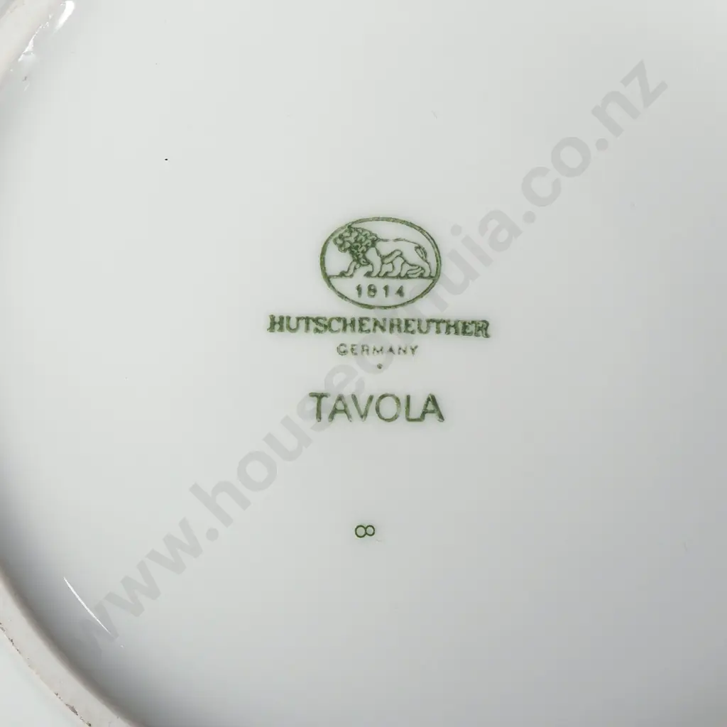Mid Century Hutschenreuther Tavola Covered China Casserole Dish & Four Mid Century Sporks w Chequer Board Pattern Image 1++