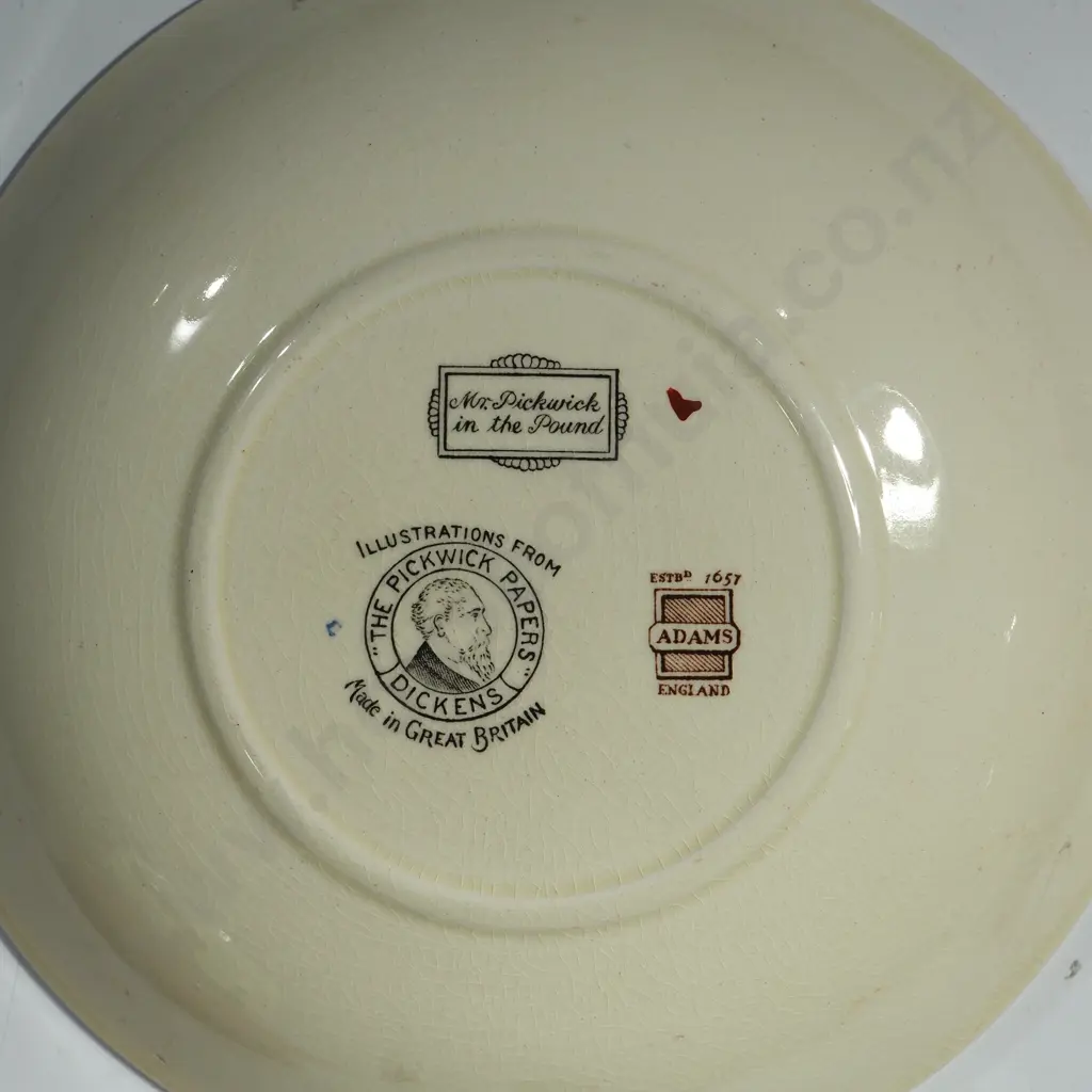 Jumbo Size Adams Cup & Saucer w Scene from Oliver Twist & a Torquay Motto Cup & Saucer 'Have Another Cup Full' Image 1++