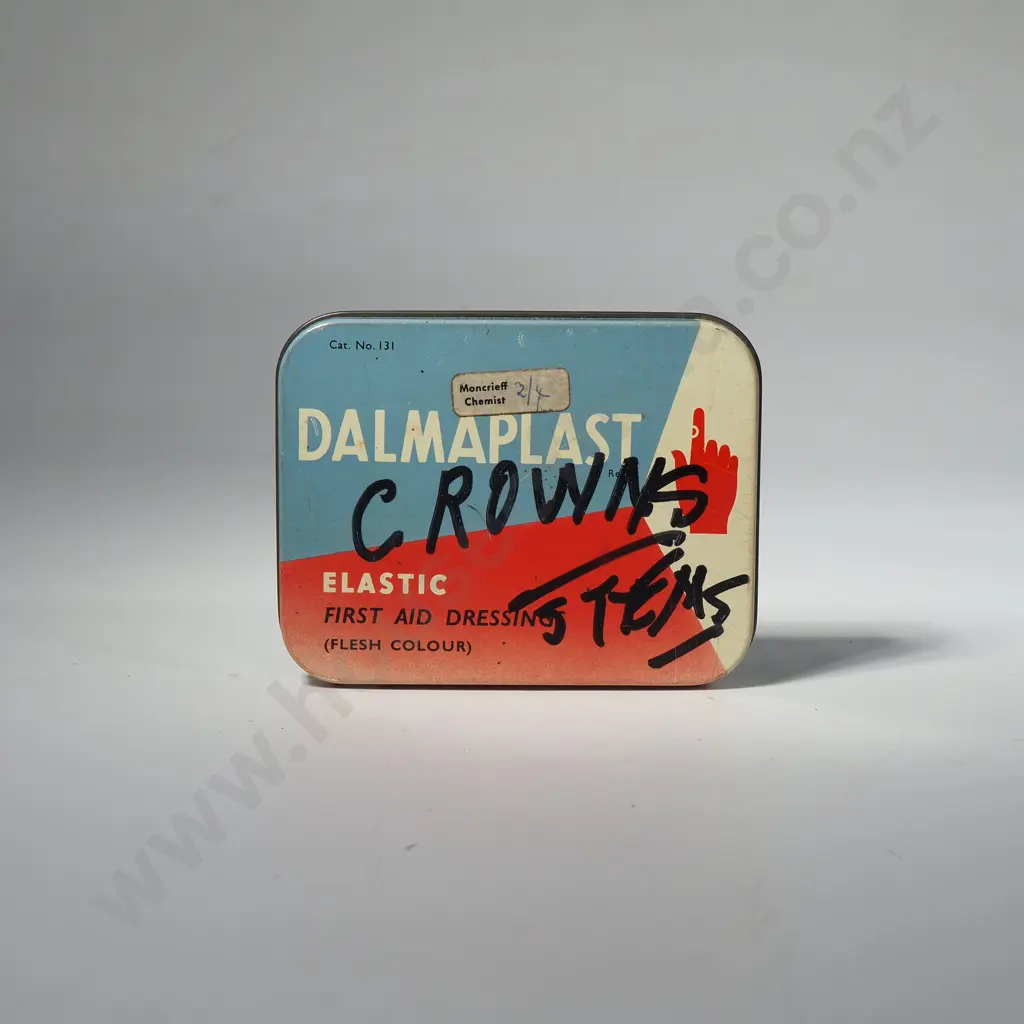 Quantity of Vintage Watch Parts - Crown Stems in a Dalmaplast First Aid Dressing Tin Image 1++