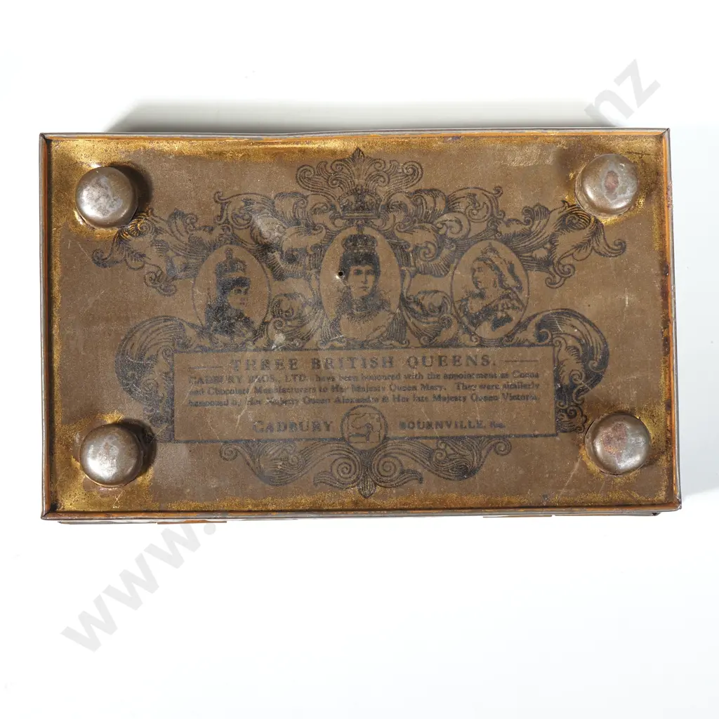 Vintage Cadbury Metal Box & Joseph Walker's Tin Box & Kingston Flyer Brochure Image 1++