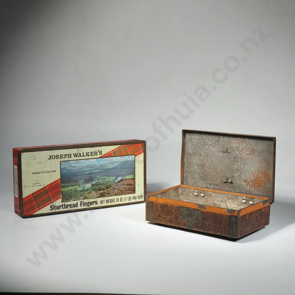 Vintage Cadbury Metal Box & Joseph Walker's Tin Box & Kingston Flyer Brochure Image 1++