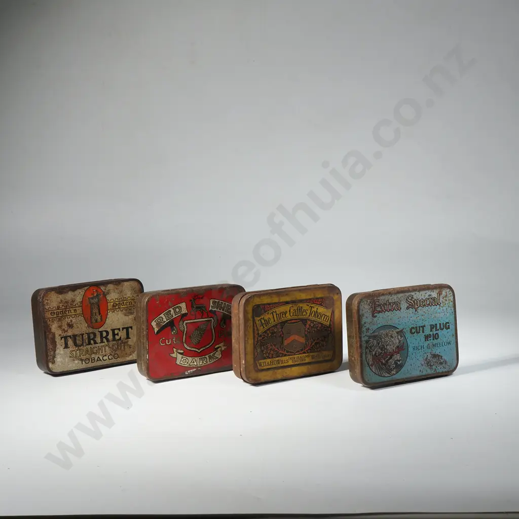 Four Vintage Tobacco Tins Image 1++