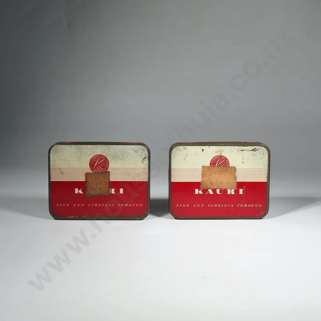 Two Vintage ' Kauri' Tobacco Tins Containing Watch Springs Image 1++