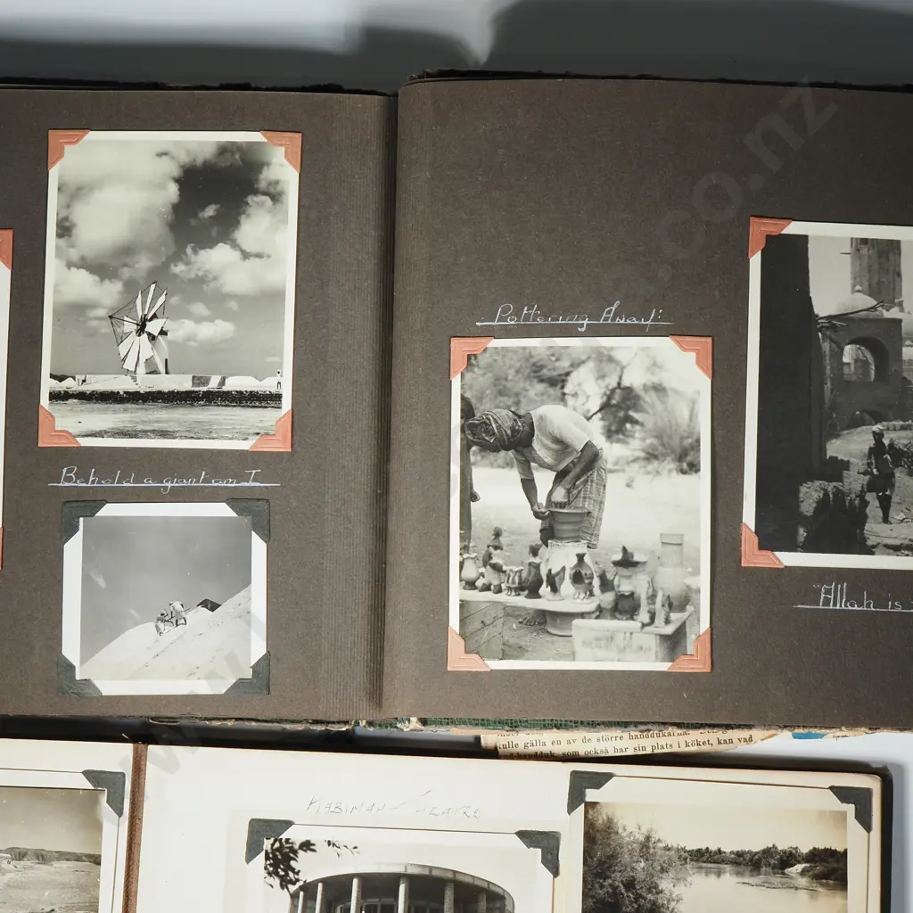 Two Vintage Albums w Many Photos From the Grand Tour, Egypt, Palestine, Yemen Image 1++