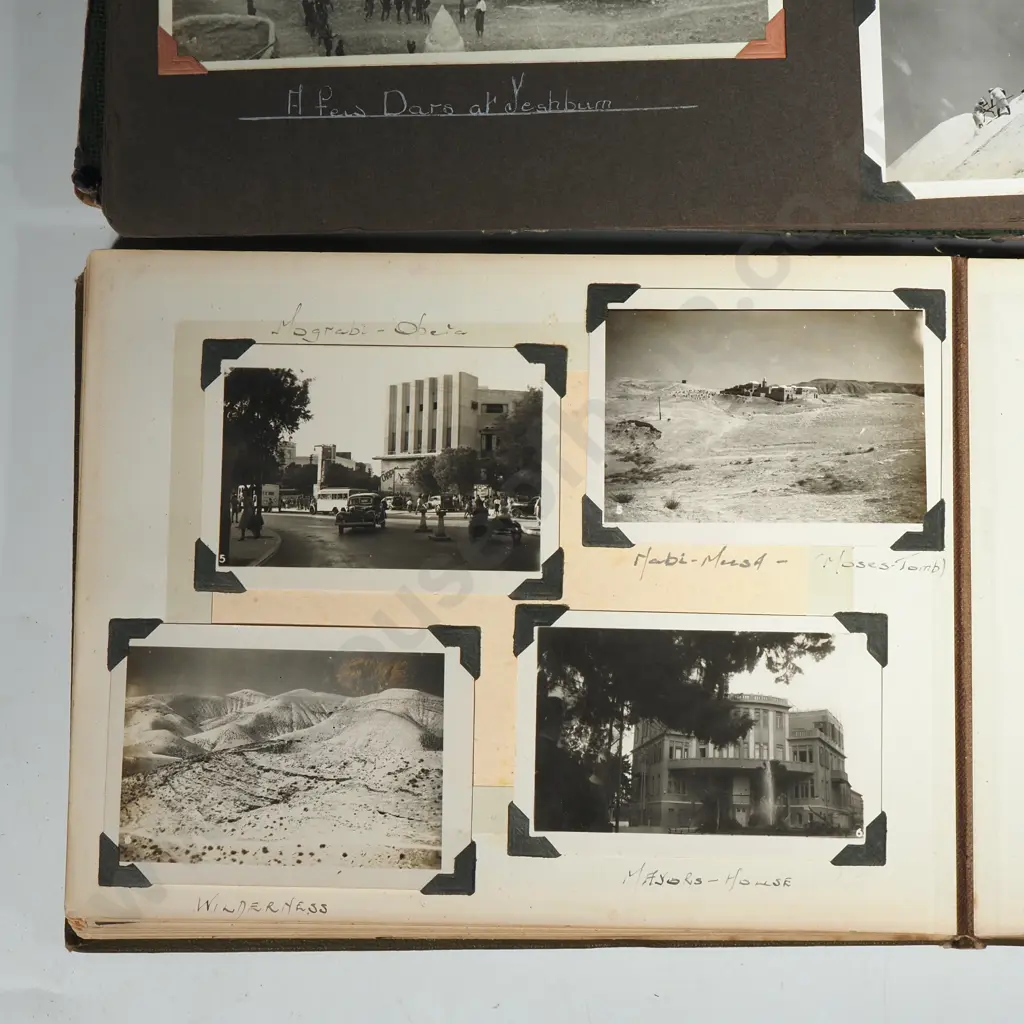 Two Vintage Albums w Many Photos From the Grand Tour, Egypt, Palestine, Yemen Image 1++