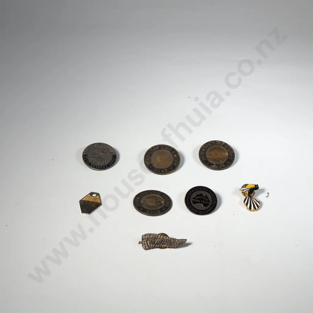 Assortment of New Zealand Interest Badges & Pins Image 1++