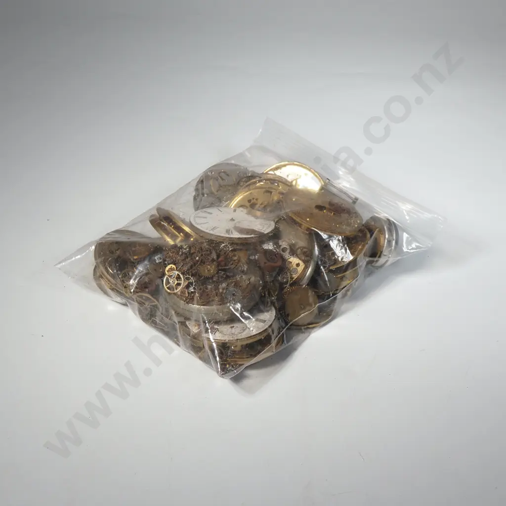 Quantity of Vintage Watch Parts Including Faces w Movements Image 1++