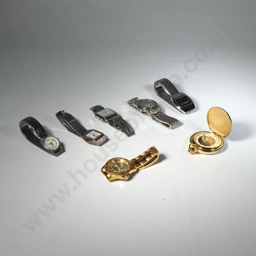 Assortment of Copy Watches Including Colt Pocket Watch Image 1++