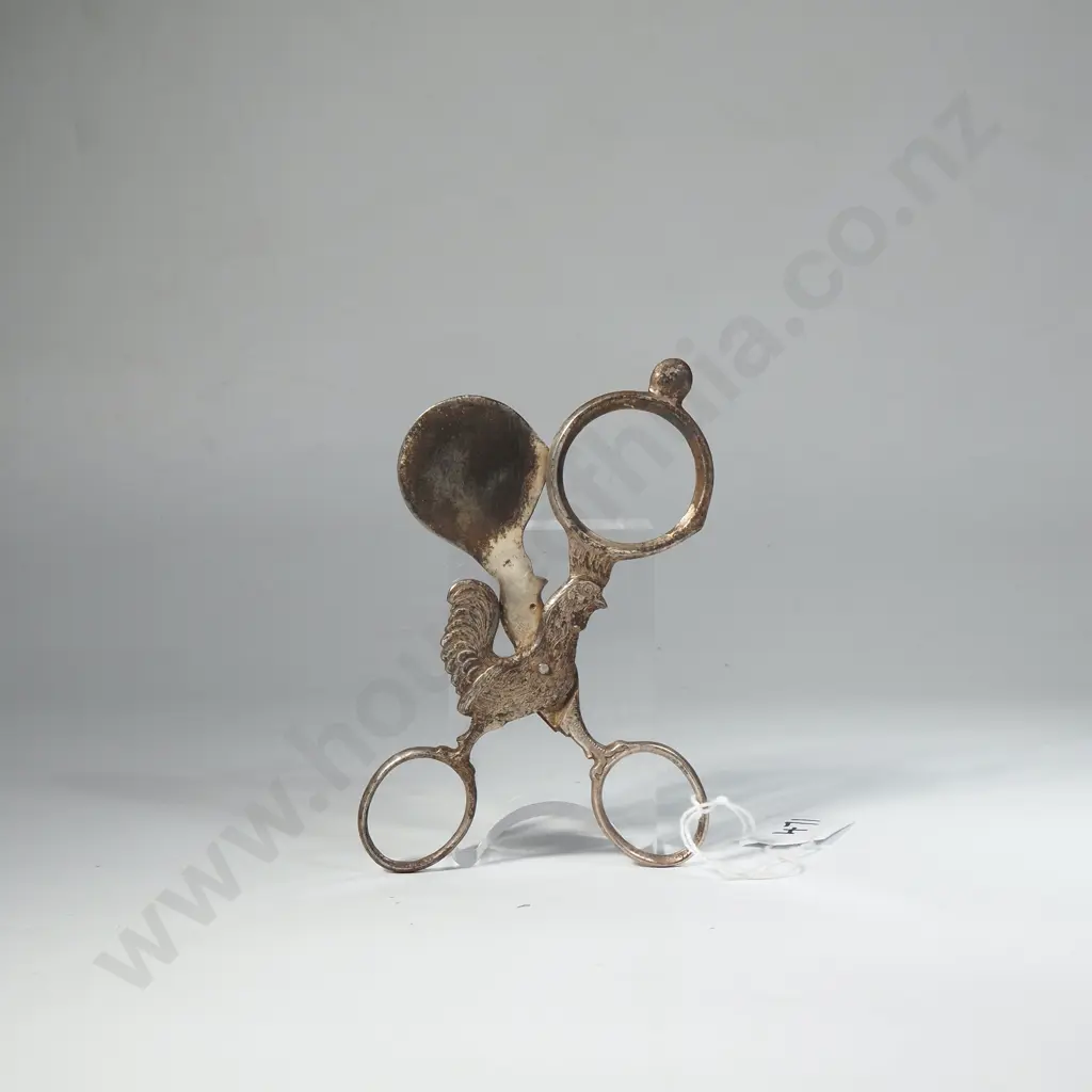 Vintage Egg Cutter or 'Eierschere' w Rooster Design Image 1++