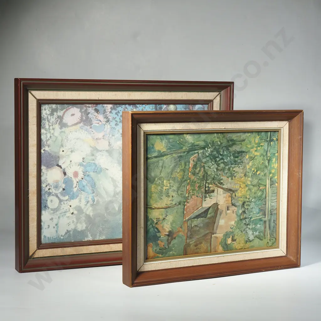 Two Impressionist Style Prints - One Cezanne (The House of Pere Lacroix) Image 1++