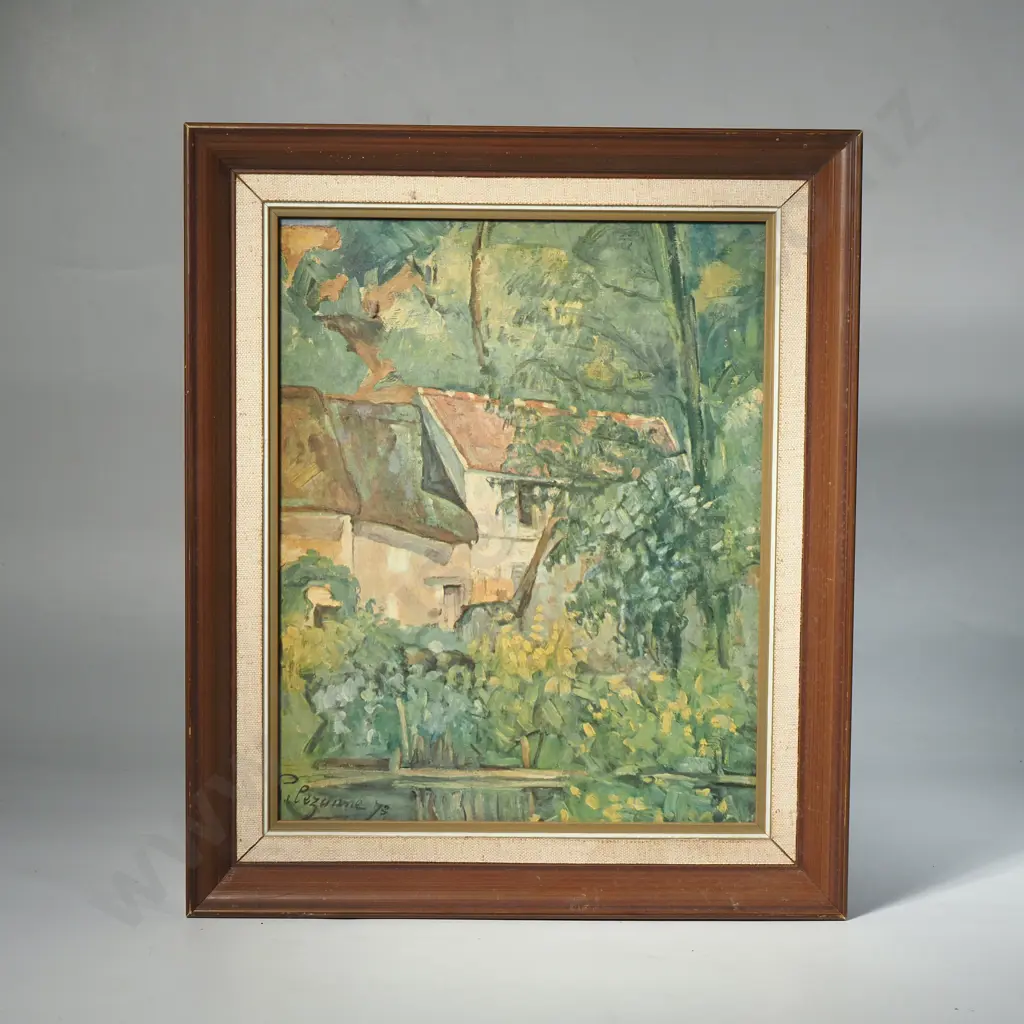 Two Impressionist Style Prints - One Cezanne (The House of Pere Lacroix) Image 1++