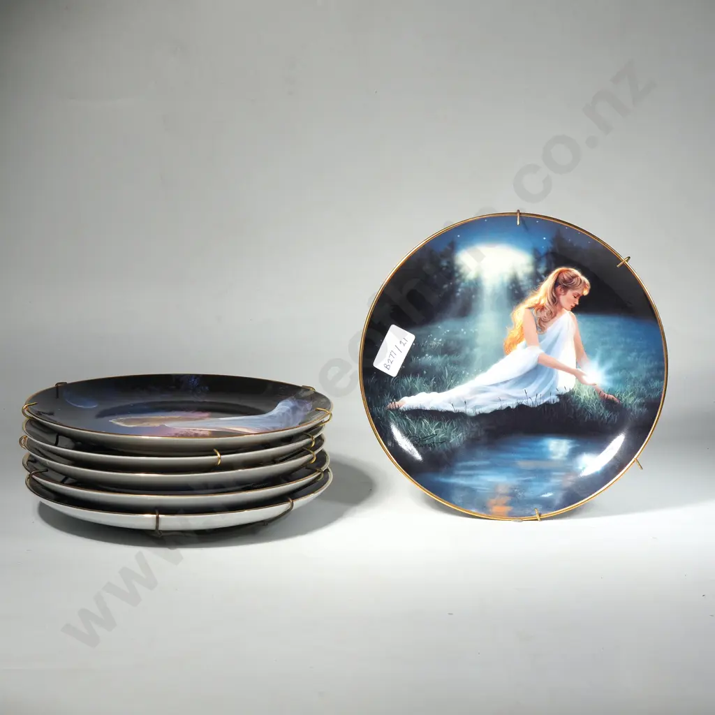 Franklin Mint 'Crystal' Collector Plates Set of 6 By Jeane Dixon, Limited Edition Numbered Image 1++