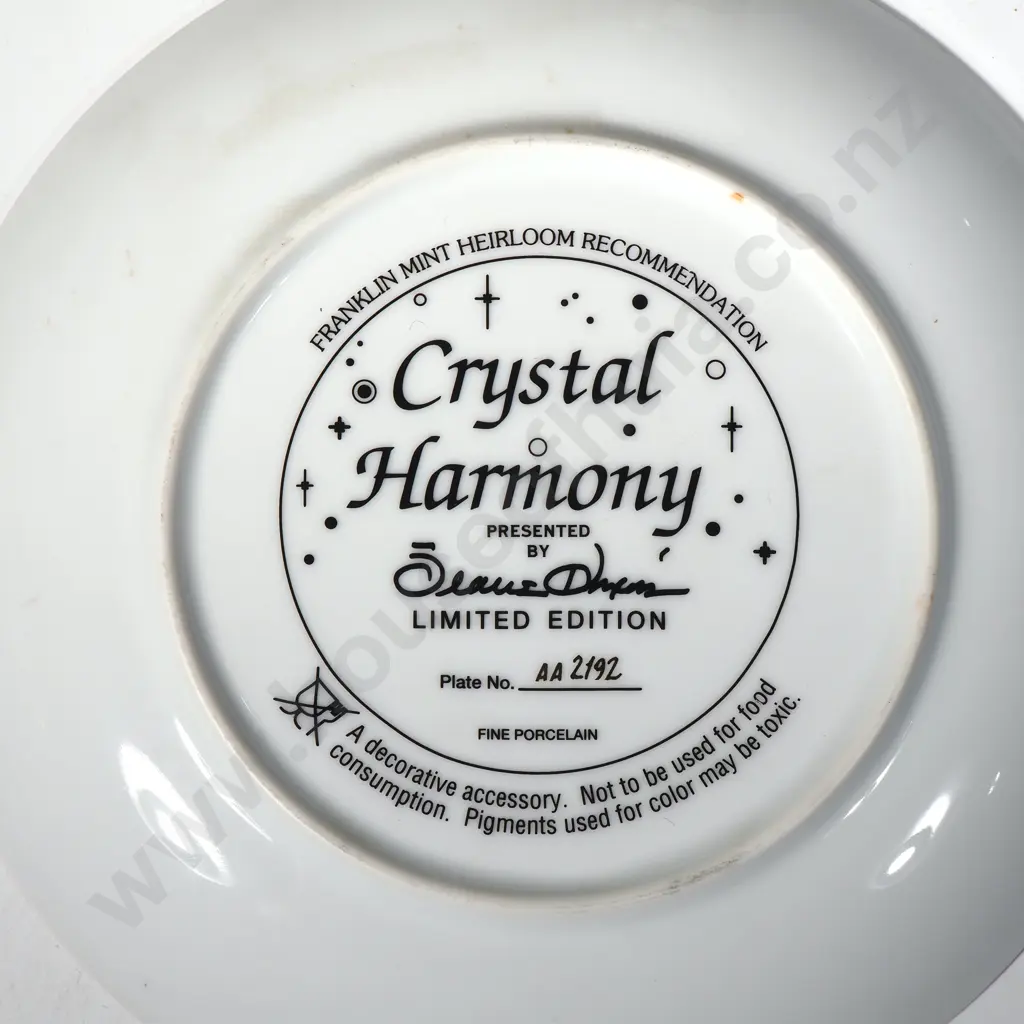Franklin Mint 'Crystal' Collector Plates Set of 6 By Jeane Dixon, Limited Edition Numbered Image 1++