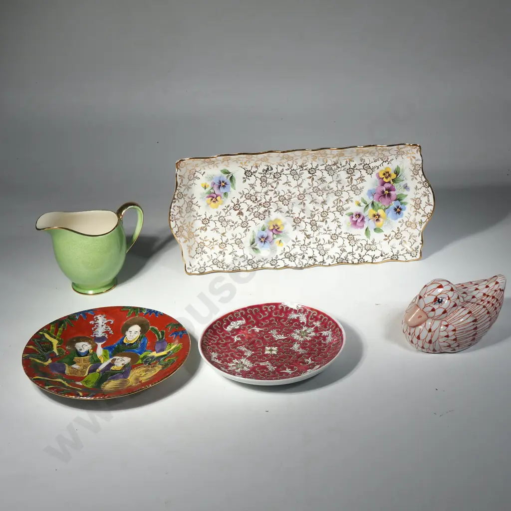 Assorted China Pieces- Royal Winton Jug, Japanese & Chinese Plate etc Image 1++